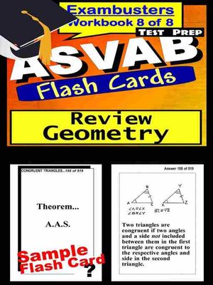 cover image of ASVAB Test Geometry Review&#8212;Exambusters Flashcards&#8212;Workbook 8 of 8